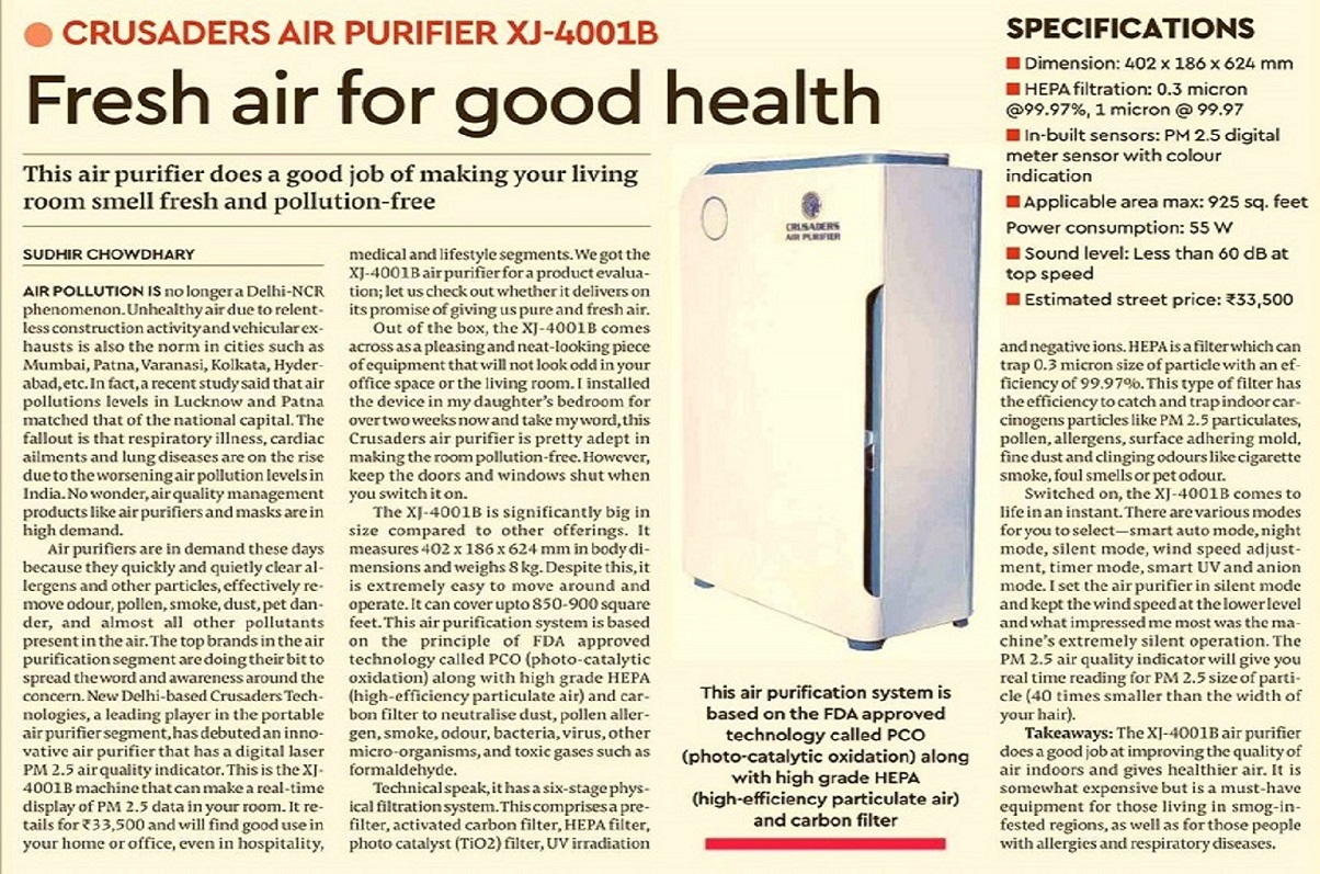 air purifier Feature Title